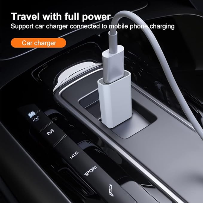 USB-C Female to USB-A Male Adapter,Compatible with Apple Watch 7/8/9/10/SE/Ultra, MagSafe Charger, iPhone 17 Air/16/15/14/13/12 Series, iPad, Galaxy, Pixel, CarPlay, Wall Plug
