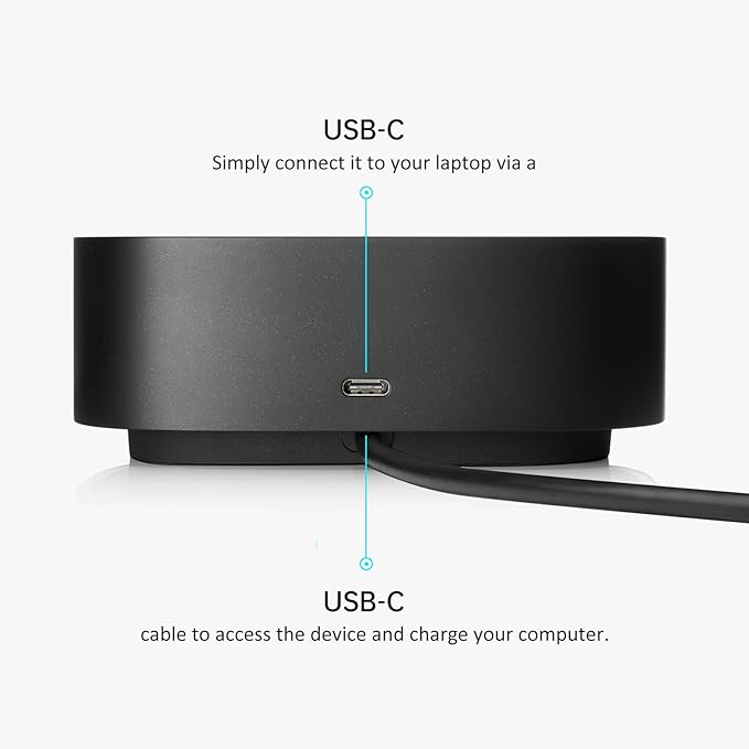 HP Docking Station for Laptop Dual Monitor and Charging Bundle - HP USB-C G5 Dock with 120W AC Adapter, HDMI & DP Cable & USB-C Cable