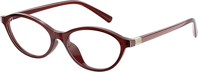 Blue Light Glasses for Woman - Fashion Small Oval Frame Blue Light Blocking Glasses for Gaming/Cumputer