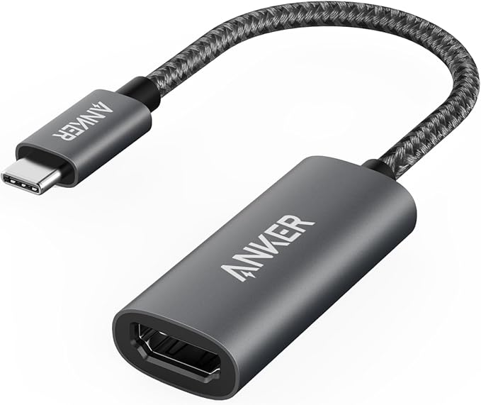 Anker USB C to HDMI Adapter (4K@60Hz), 310 USB-C Adapter (4K HDMI), for MacBook Pro, MacBook Air, iPad Pro, Pixelbook, XPS, Galaxy, and More(Compatible with Thunderbolt 3 Ports)