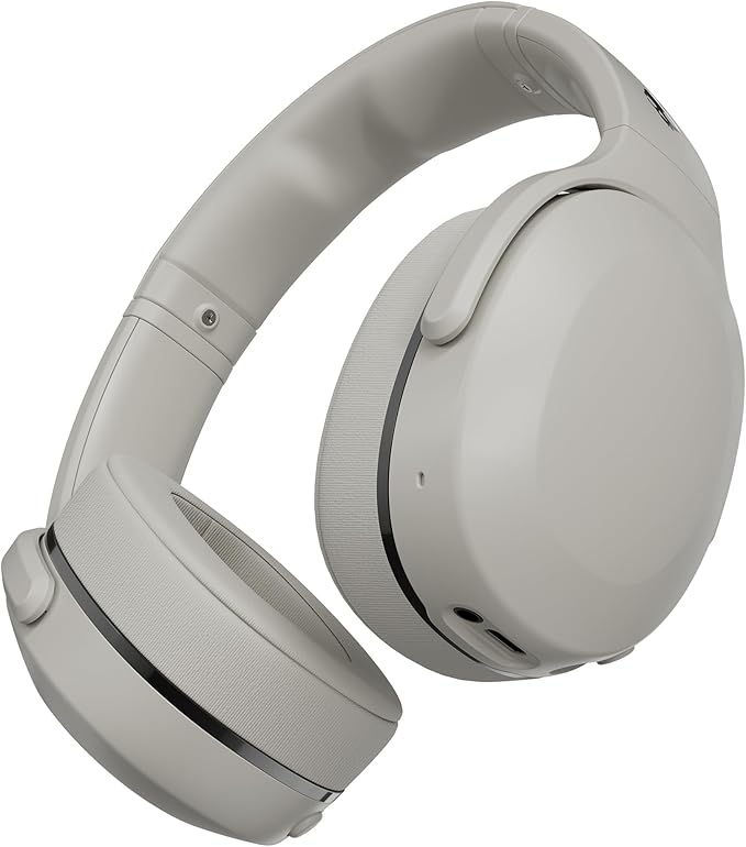 Skullcandy Crusher 540 Active Wireless Bluetooth Headphones with Multi-Sensory Bass, Noise Isolating Over-Ear Fit, Sweat and Water Resistant, 40 Hours Battery, Microphone for iPhone Android - Concrete