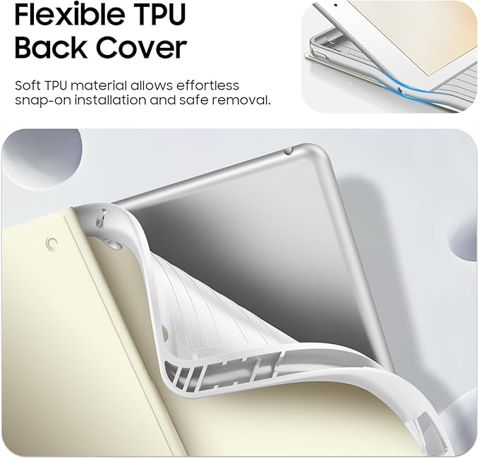 FINTIE Backlit Keyboard Case for iPad 9th / 8th / 7th Generation (2021/2020/2019) 10.2 Inch, Soft TPU Back Cover with 7 Colors Backlight Magnetically Detachable Bluetooth Keyboard, Starlight