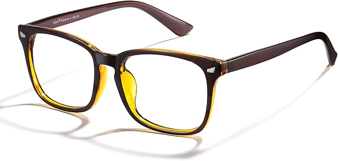 Cyxus Blue Light Glasses Men Women Reduce Eye Strain UV Blocking for Office Work Computer Screen 8082