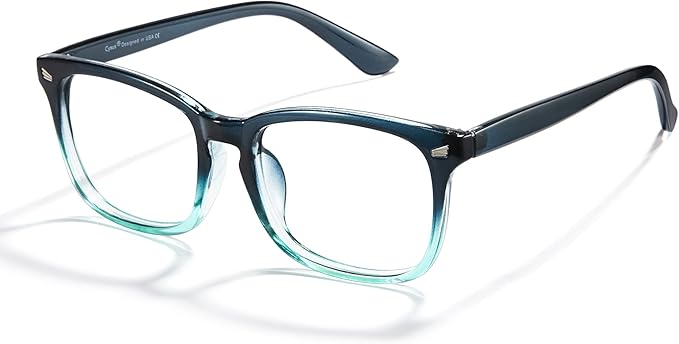 Cyxus Blue Light Glasses Men Women Reduce Eye Strain UV Blocking for Office Work Computer Screen 8082