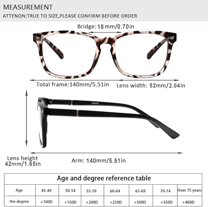Henotin 4-Pack Blue Light Blocking Reading Glasses Women Men,Spring Hinge Computer Readers,Anti UV Ray Square Nerd Eyeglasses (Mixed Color, 2.25, Diopters)