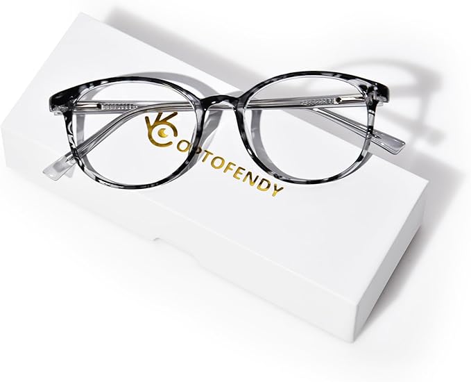 OPTOFENDY Blue Light Glasses for Women, TR90 Fashion Blue Light Blocking Glasses for Computer