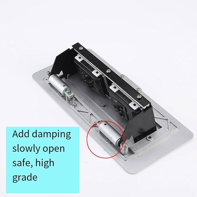 Multi-Function Desktop Information Box Embedded B Port Socket Computer Network Hole Pop-Up Universal Three Hole Desktop Socket,Black