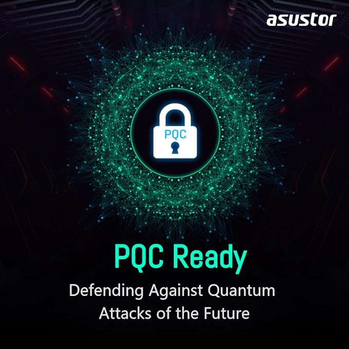 Asustor Lockerstor 4 Gen3 AS6804T, 4 Bay NAS, AMD Ryzen Quad-Core 2.3GHz, 16GB ECC DDR5, 4 M.2 NVMe Slots, Dual 5GbE & 10GbE Port, Network Attached Storage for Video & Content Creators (Diskless)