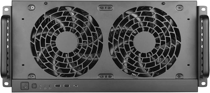 Silverstone Technology RM51 5U Rackmount Server Chassis with Dual 180mm Fans and Enhanced Liquid Cooling Capability, SST-RM51