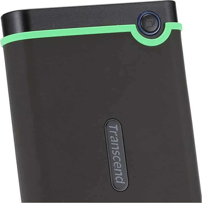 Transcend TS4TSJ25M3S-E Portable Hard Drive, 4 TB, Shockproof, Slim Type, USB3.1, Gen1, PC/PS4 Compatible, 3 Year Warranty