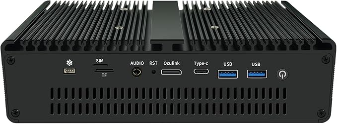 NAS AMD R5-7640HS Firewall Software Router,4*LAN(2 * 2.5G+2 * 10G Network Ports),2*SO-DIMM DDR5 5600MHz,4*M.2 NVME(Support PCIE),HDMI+DP+2*Type-C