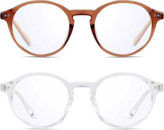 ANDWOOD Blue Light Blocking Glasses Women Men Computer Small Face Clear Bluelight Blocker Eyeglasses Frame