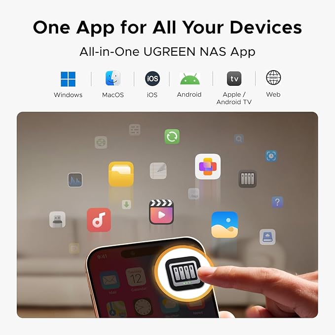UGREEN NASync DH2300 2-Bay Desktop NAS Bundle with 2.5gb Switch