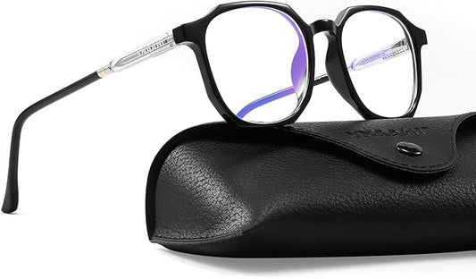 Blue Light Glasses for Men Women, 99% Blue Light Blocker, UV Protection. Ideal for Computer Use, Gaming, Reading.