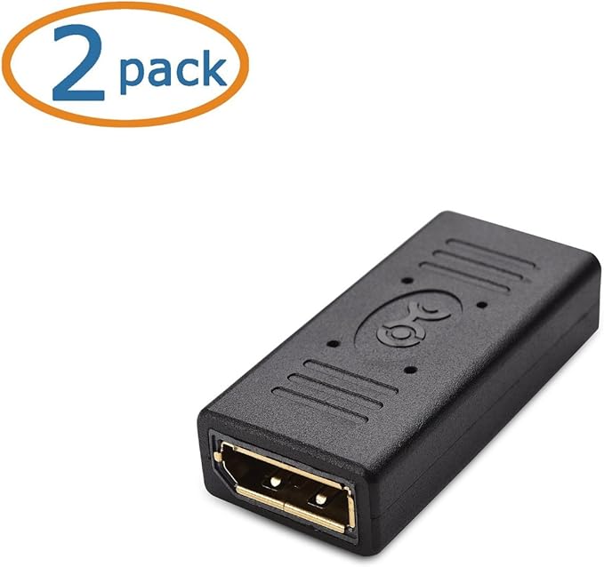 Cable Matters 2-Pack DisplayPort to DisplayPort Coupler, Display Port Adapter Female to Female, DP to DP Coupler