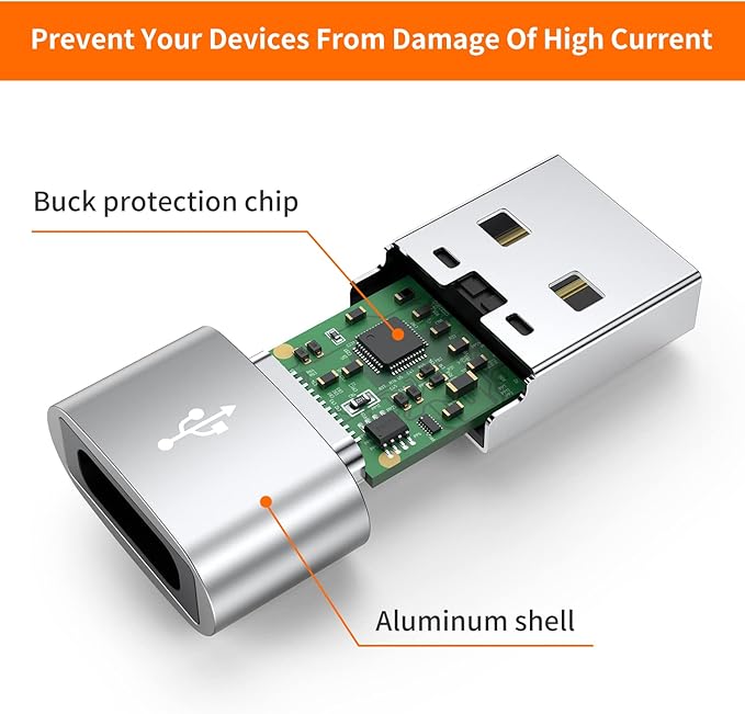 JXMOX USB to USB C Adapter 4-Pack,USB C Female to A Male Charger Type C Converter for Apple Watch Ultra iWatch 8 SE,iPhone 16 15 14 13 12 11 Plus Pro Max Mini,Samsung Galaxy Note 20 S24 S23 S22 Ultra