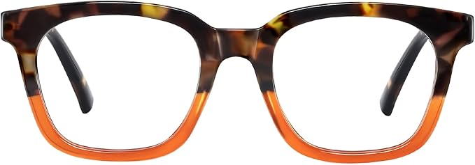 Blue Light Blocking Glasses for Women Men,Oversize Fashion Squre Anti Eyestrain Glasses for Gaming/Reading/TV