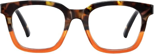 Blue Light Blocking Glasses for Women Men,Oversize Fashion Squre Anti Eyestrain Glasses for Gaming/Reading/TV