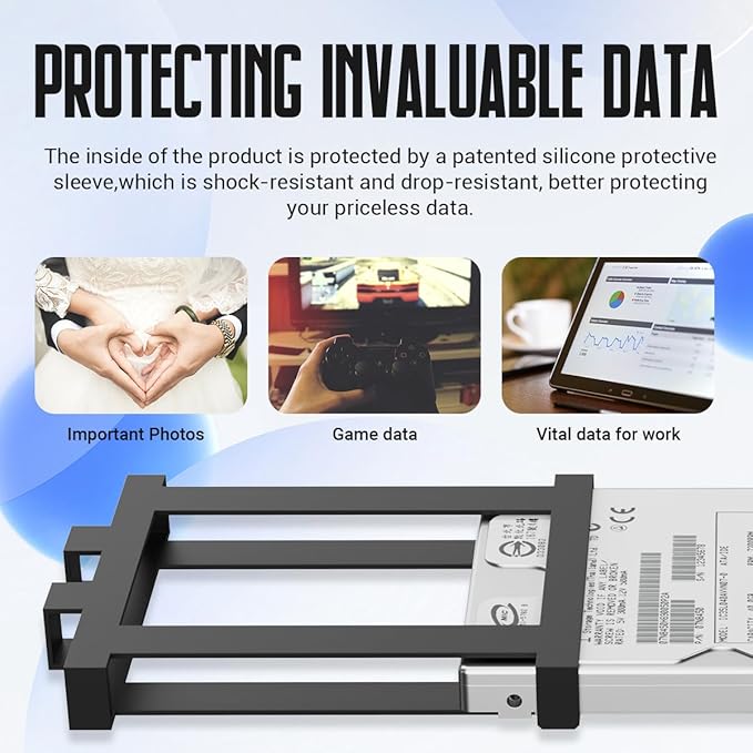 Portable External Hard Drive Storage Expansion Mobile HDD USB 3.0 USB-C for PC, Mac, Desktop, Laptop, PS4, Xbox One X/S, Xbox 360, Office & Game (Black, 1TB)