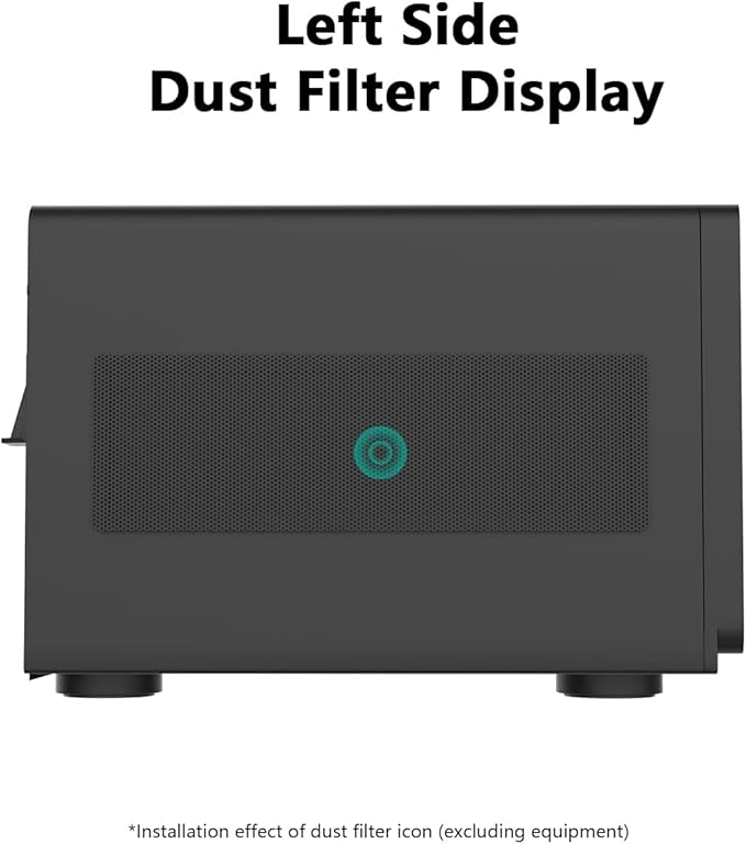 Dust Filter for Synology NAS DS1821+ Dustproof PVC Cover - Black