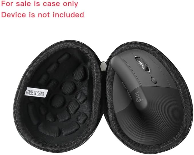 adada Hard Travel Case for Logitech Lift Vertical Ergonomic Mouse (Black)