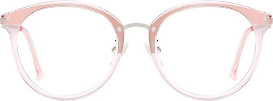 SOJOS Retro Round TR90 Blue Light Reading Glasses Womens Mens Readers Computer Glasses Eyewear Frame SJ9001