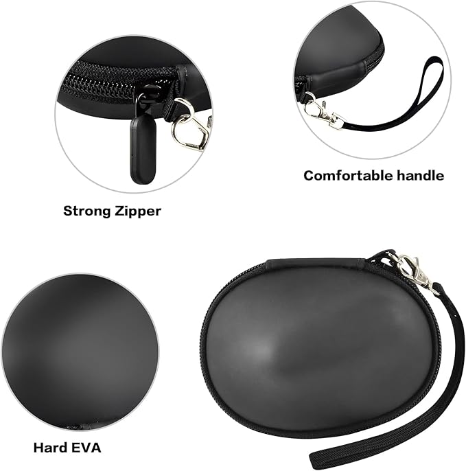 ANKHOH Case for Logitech Lift Vertical Ergonomic Mouse, Hard EVA Storage Box for Logi Wireless Bluetooth Upright Device, Travel Carrying Bag Accessories for Office (Bag Only, Black)