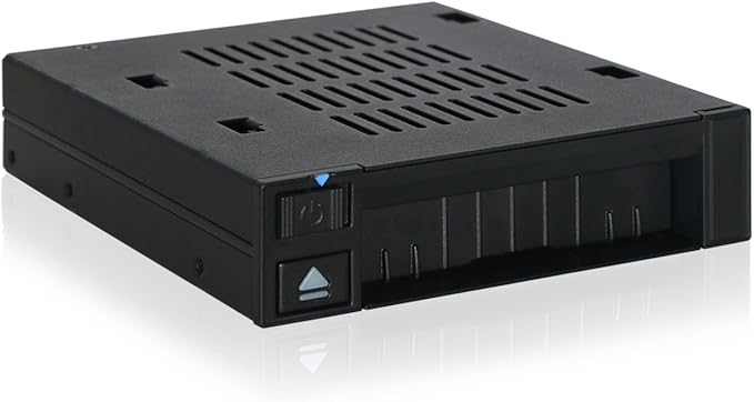 ICY DOCK 1 Bay 2.5 SAS/SATA HDD/SSD Docking Enclosure for External 3.5” Bay | flexiDOCK MB521SP-B