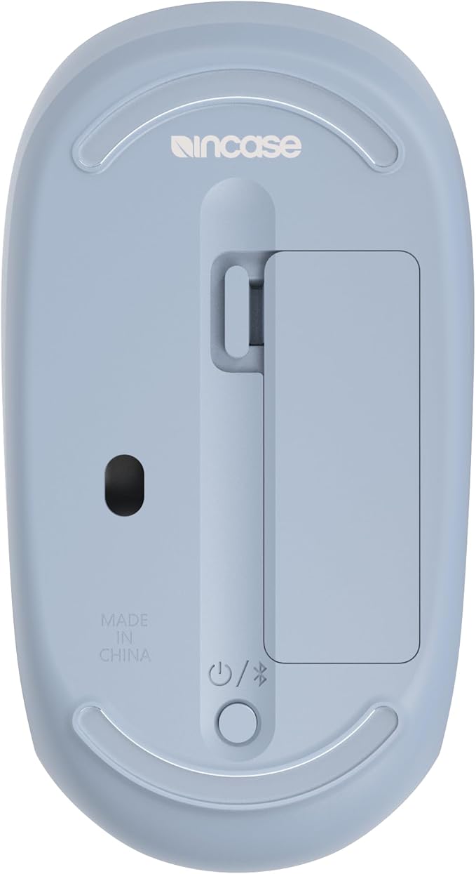 Incase Bluetooth Mouse - Designed by Microsoft - Compact, Comfortable, Right/Left Hand Use, 4-Way Scroll Wheel, Wireless Bluetooth Mouse for PC/Laptop/Desktop, Mac/Windows Computer (Pastel Blue)