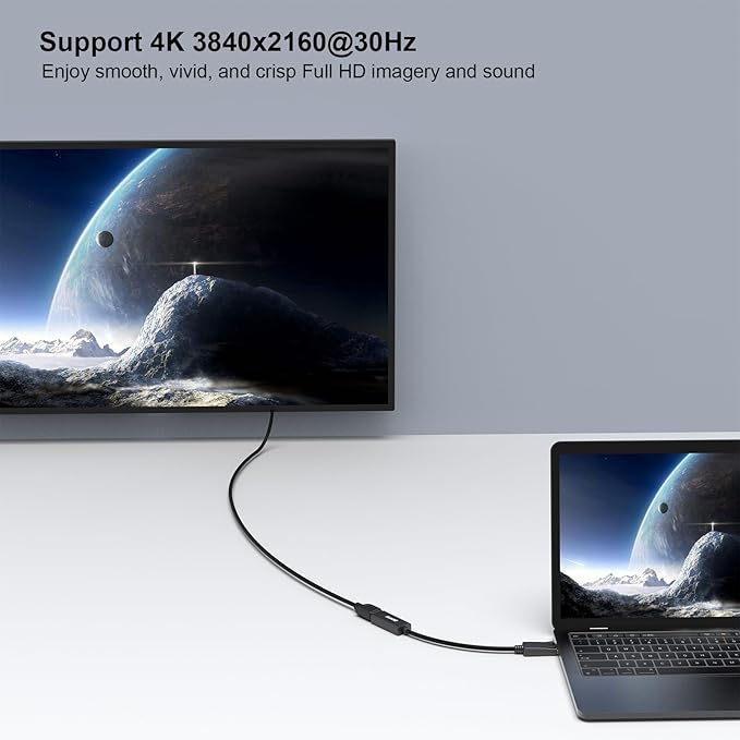 BENFEI 4K DisplayPort to HDMI Adapter 5 Pack, Uni-Directional DP 1.2 Computer to HDMI 1.4 Screen Gold-Plated DP Display Port to HDMI Adapter (Male to Female) Compatible with Lenovo Dell HP Passive