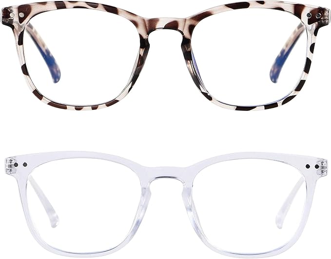 ANDWOOD Blue Light Blocking Glasses Women Men Computer Small Face Clear Bluelight Blocker Eyeglasses Frame