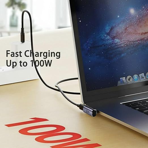 Upgraded Magnetic USBC to USB C Adapter, 140W PD Fast Charging, Thunderbolt 4 Type-C Extender, 40Gpgs for MacBook Pro 2022 2021 2020 2019 2018 16 15 14 13 Inch, and All Type C Devices Laptops