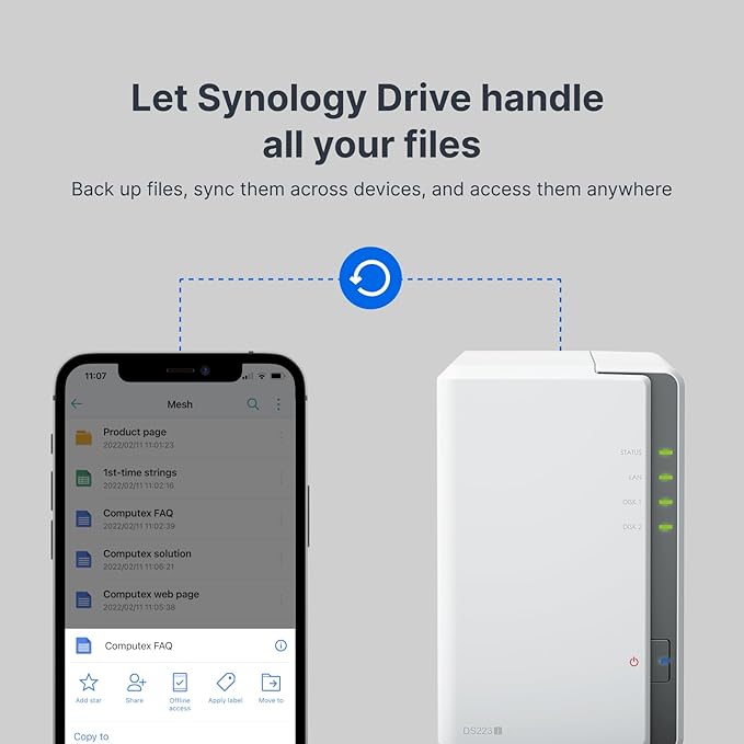 Synology 2-Bay DiskStation DS223j (Diskless)