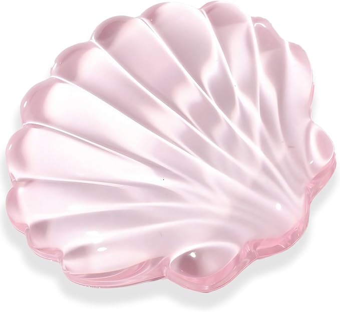 Gel Wrist Rest for Keyboard and Mouse Pink Transparent Shell Keyboard Wrist Rest Ergonomic Cute Pink Clear Cool Seashell Mouse Wrist Pad Silicone Non-Slip Support for Computer Gaming Home Office