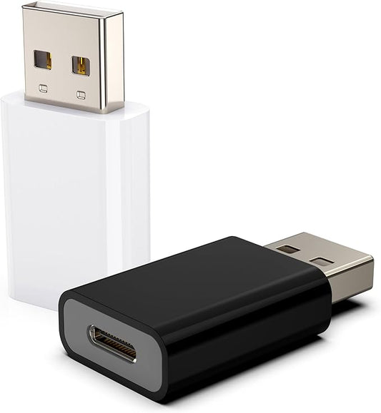 USB-C Female to USB-A Male Adapter,Compatible with Apple Watch 7/8/9/10/SE/Ultra, MagSafe Charger, iPhone 17 Air/16/15/14/13/12 Series, iPad, Galaxy, Pixel, CarPlay, Wall Plug