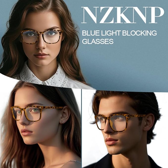 NZKNP Blue Light Glasses for Woman Men,Blue Light Blocking Glasses,Clear Glasses