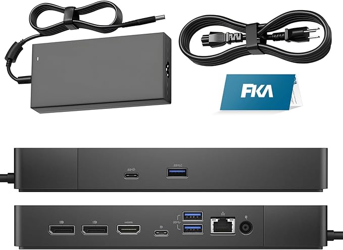 Dell WD19DC Docking Station, Performance Dock WD19DC, with 240W Power Adapter + 210W Power Delivery