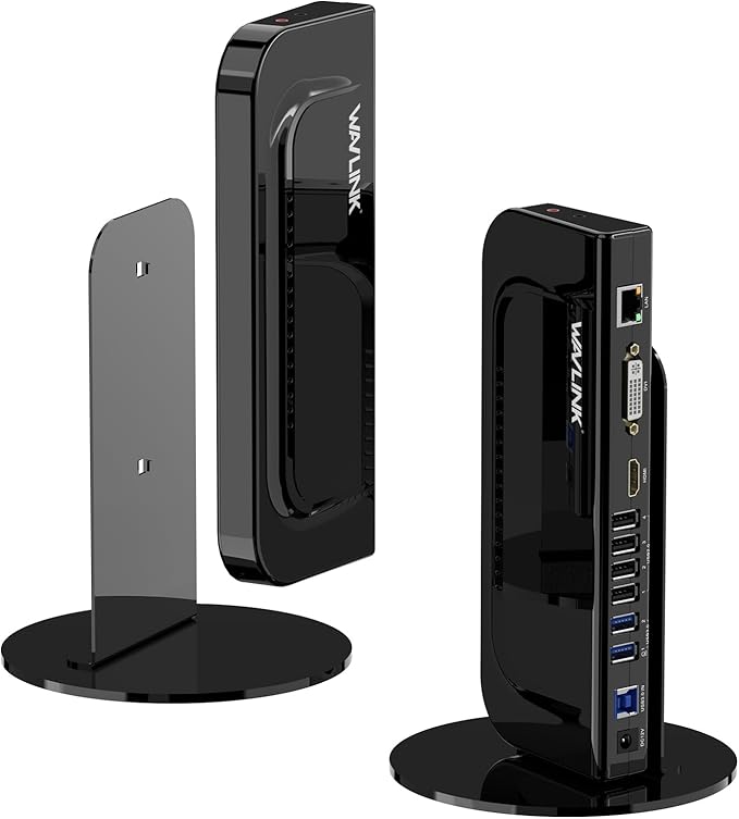 Docking Station Dual Monitor, WAVLINK 13-in-1 USB C Docking Station for M1/M2 Mac, Windows, Thunderbolt 3&4, USB4 (Dual Video: HDMI and DVI/VGA/HDMI, Gigabit Ethernet, Audio, Mic, 6 USB Ports)