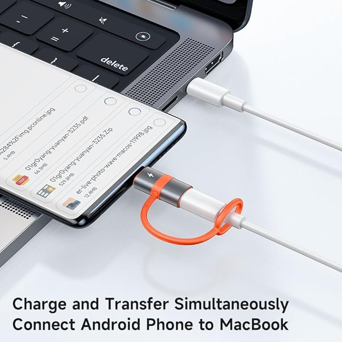 mcdodo USB-C to Micro USB Adapter with Lanyard, Type C Female to Micro USB Male Convert Connector Support Charge & Data Transfer Fit Galaxy S7/S7 Edge,Nexus 5/6 and Micro USB Devices