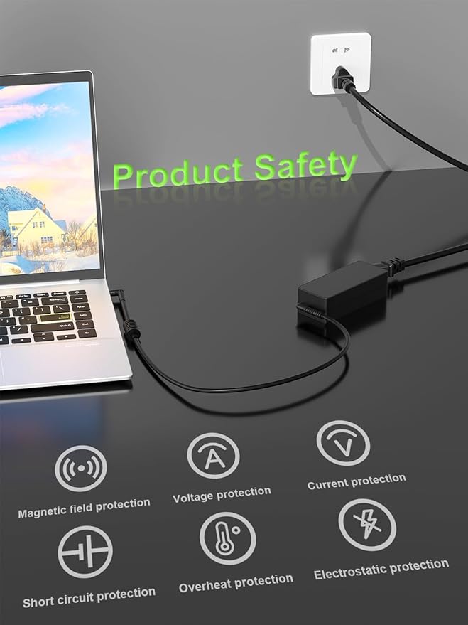 65W Charger Compatible with Lenovo V14 V15 IdeaPad 1 3 5 Flex 4 5 6 14 15 Yoga 310 330 520 510 S540 S340 S145 310 320 500 510 520 300 120 110 710 720-12 Laptop
