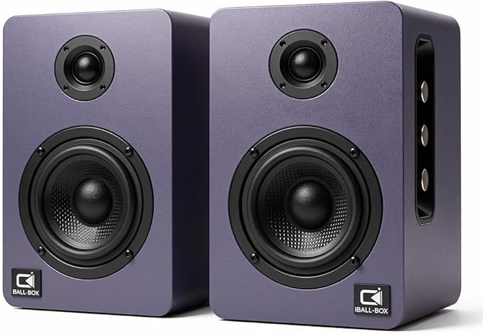 60W Desk Speakers for PC, Bluetooth 5.3 DSP, 24-Bit Optical, USB-C/AUX, Silk-Dome Tweeter, Carbon-Fiber Driver, for Laptop/Mac/Monitor (Slate Blue)