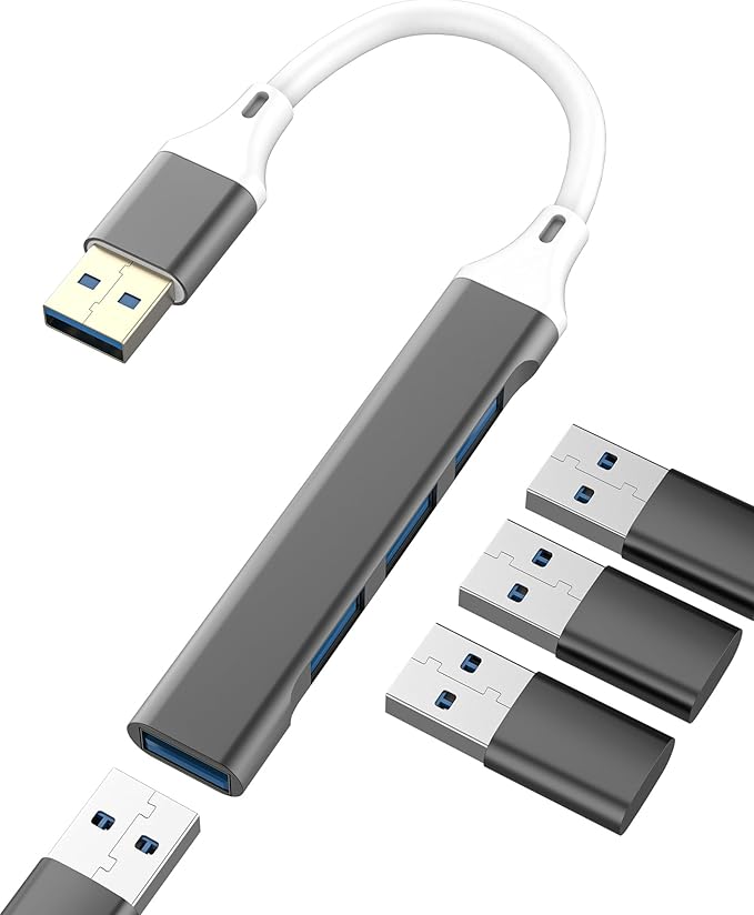 USB 3.0 Adapter (4 in 1)USB port HUB for Apple Imac Laptop Computer MacBook Camera Card Reader External Storage Flash Drive Data Transfer Converter Docking Station Mouse Keyboard Converter Accessories