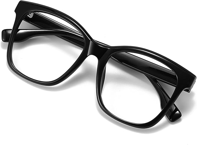 Oversized Square Blue Light Blocking Glasses for Women and Men - Gaming & Computer Anti-Fatigue