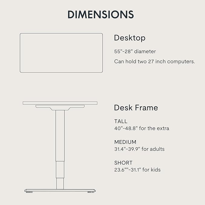 FLEXISPOT E6 3-Stage Dual Motor Electric Standing Desk 55 x 28 Sit Stand Up Desk, Holds 220 lbs, Adjustable Height w/Memory Presets, One-Piece Maple Desktop & Black Frame, Ships in 2 Boxes