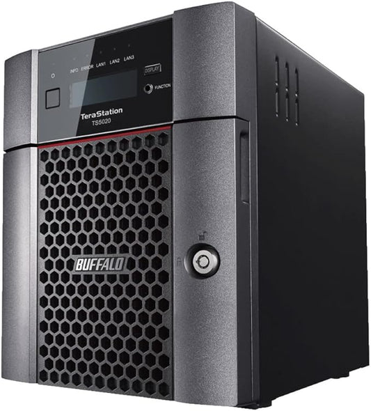 BUFFALO TeraStation 5420DN 4-Bay Business Desktop NAS 80TB (4x20TB) with Hard Drives Included RAID iSCSI Network Storage File Server