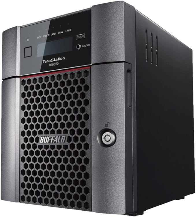 BUFFALO TeraStation 5420DN 4-Bay Business Desktop NAS 40TB (2x20TB) with Hard Drives Included RAID iSCSI Network Storage File Server