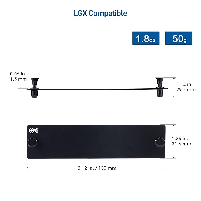 Cable Matters 2-Pack, LGX Blanking Adapter Panel, Cover Plate, Blank Plate