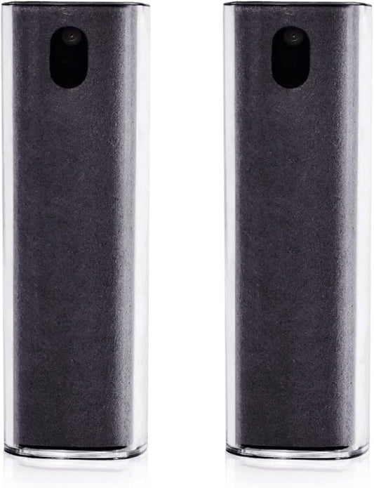 Fingerprint Proof Screen Cleaner 2PCS, Touchscreen Mist Spray for Electronic Smart Phone TV, Laptop, Tablet, PC, Computer Monitor LCD Flat Screens (Black)
