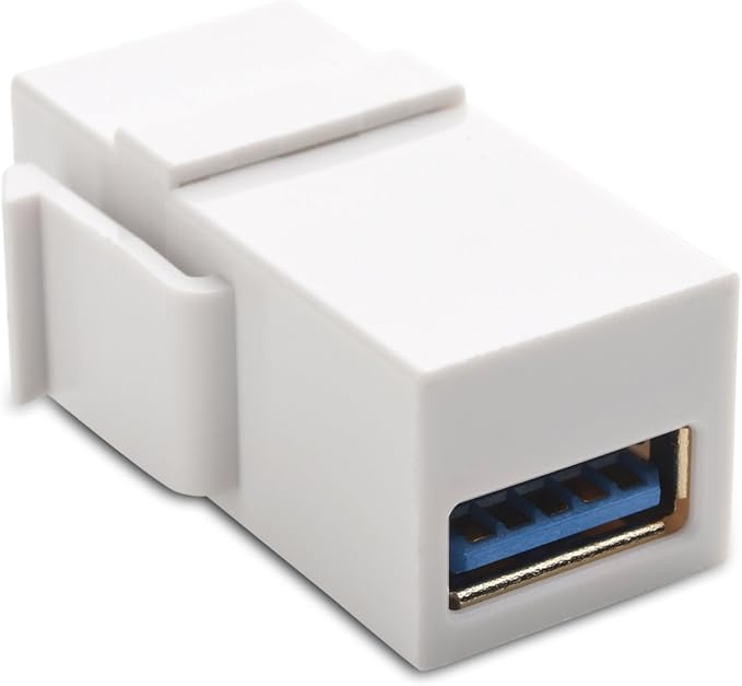 Cable Matters 5-Pack USB 3.0 Keystone Jack Inserts Gender Changer
