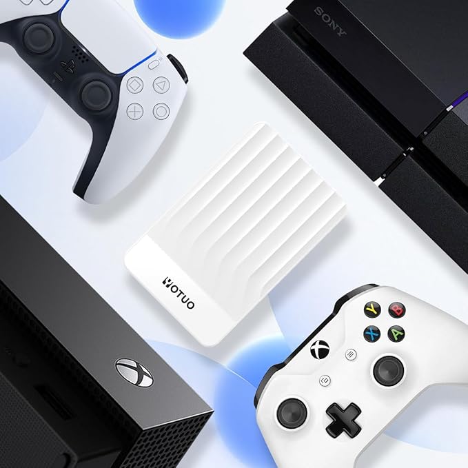 Portable External Hard Drive Storage Expansion Mobile HDD USB 3.0 for PC, Mac, Desktop, Laptop, PS4, Xbox One X/S, Xbox 360, Office & Game (White, 320GB)